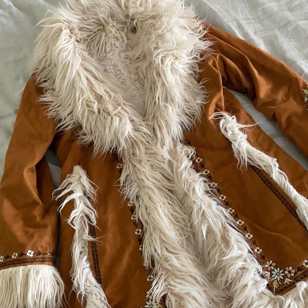 SPELL Joplin Faux Suede Coat S/M